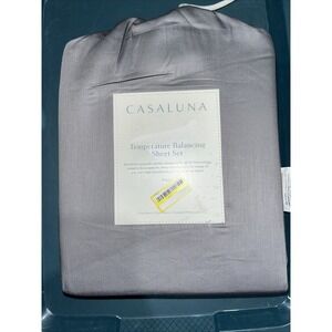 New Casaluna‎ Temperature Balancing Sheet Set Size Full Metal Gray 300 TC